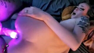 Barely Legal Deep Dicking with Light Up Butt Plug and Big Rave Cock - porn video