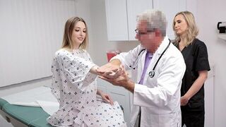 Gorgeous Teen Ailee Anne Threesome With Her Perv Doctor and Assistant - porn video