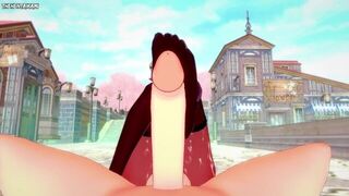 Meru the Succubus Gives You A Footjob Hentai POV - porn video