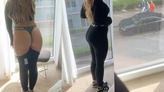 Fuck my German blonde girlfriend to orgasm before she goes to the gym in the Nike outfit - porn video