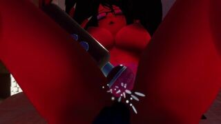 Witch Succubus Masturbates with a Tentacle and her magic wand - porn video