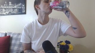 ASMR Swallowing Burping - porn video